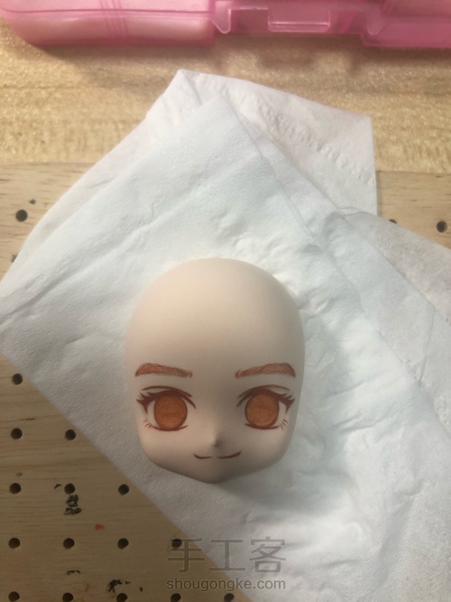 粘土画脸教程 第2步