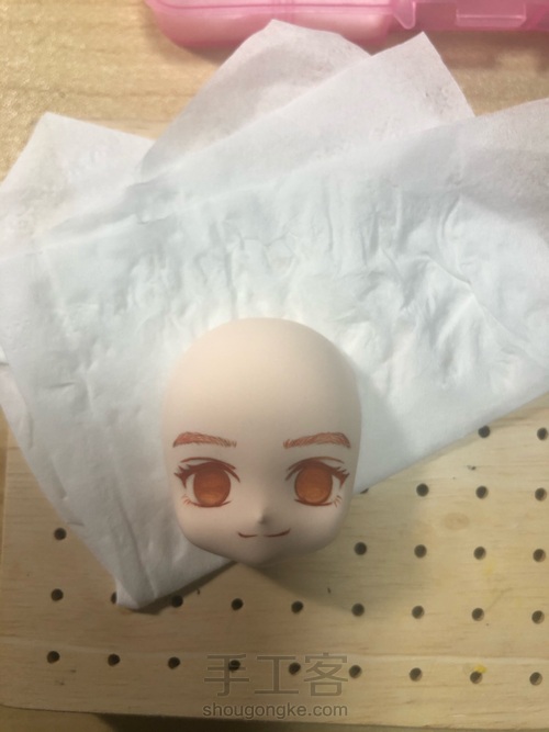 粘土画脸教程 第3步