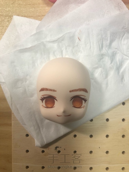 粘土画脸教程 第4步