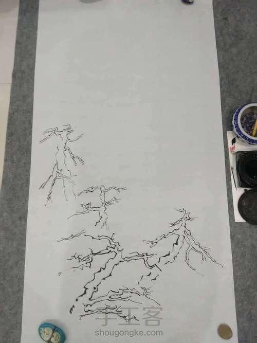 国画山水教程 第1步