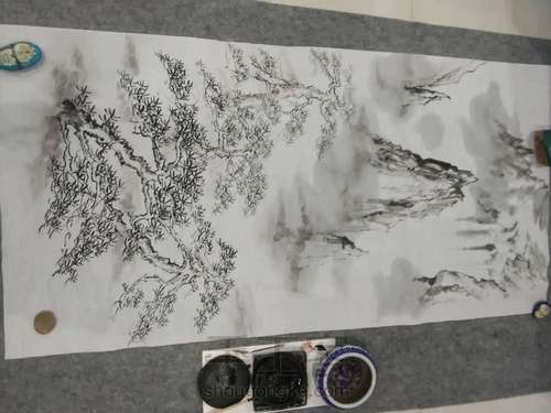 国画山水教程 第3步