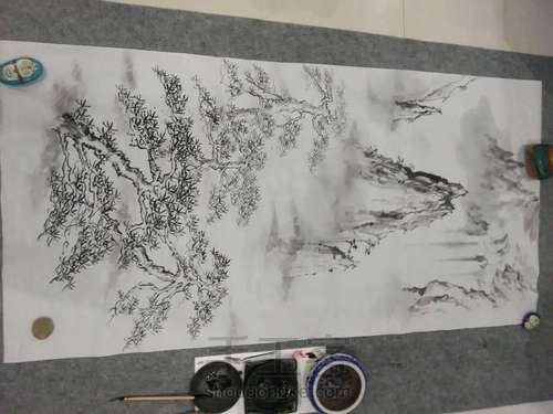 国画山水教程 第4步