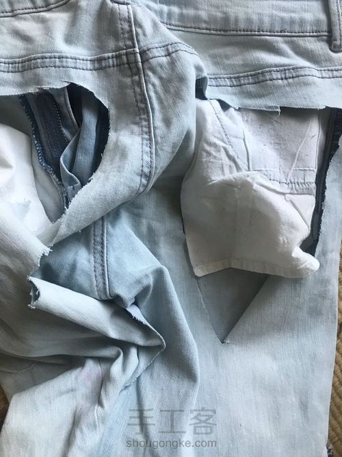 牛仔布兜 第2步