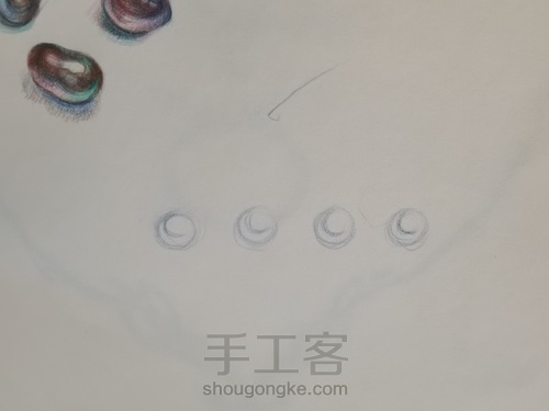 画几颗大溪地黑珍珠 第1步