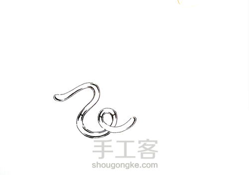 珠宝中的金属用黑白表示 第3步