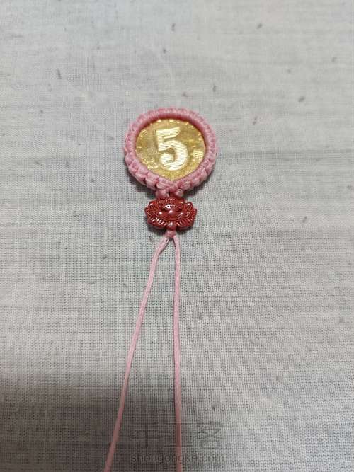 5毛硬币金鱼钥匙扣 第3步