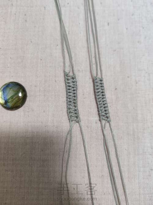 【5 手链】macrame手链 第1步