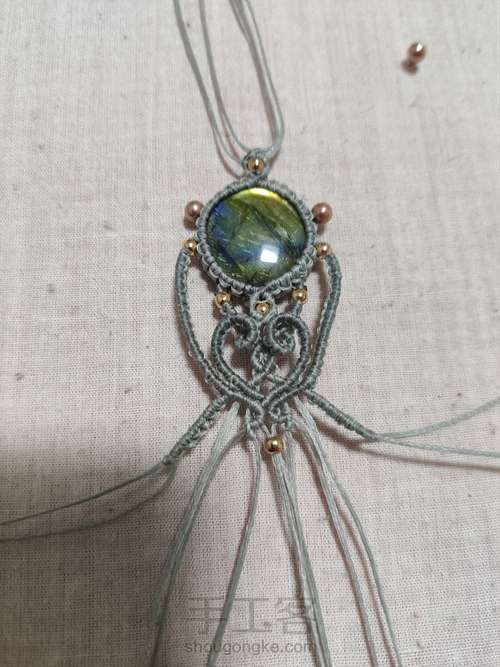 【5 手链】macrame手链 第12步