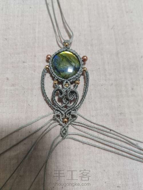 【5 手链】macrame手链 第15步