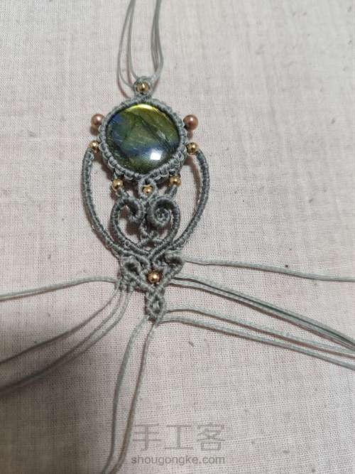 【5 手链】macrame手链 第16步