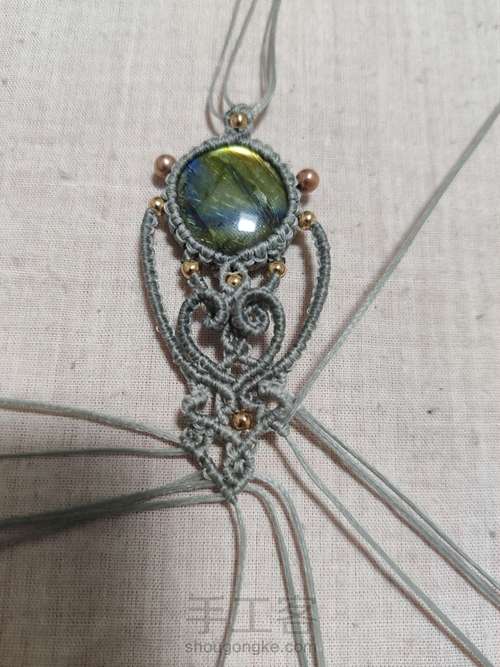 【5 手链】macrame手链 第17步