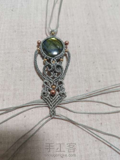 【5 手链】macrame手链 第20步