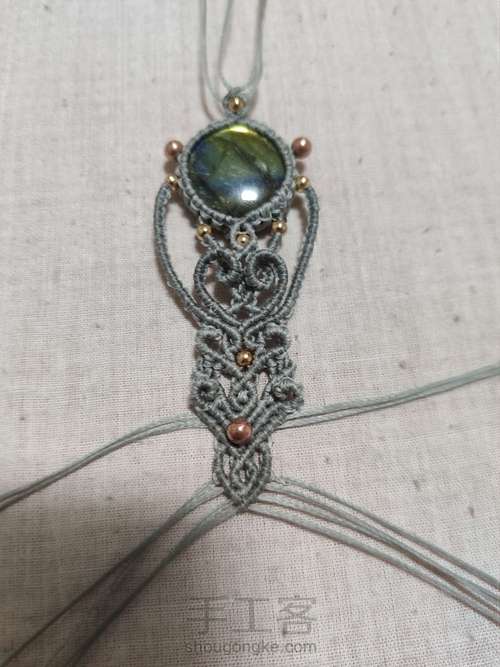 【5 手链】macrame手链 第21步