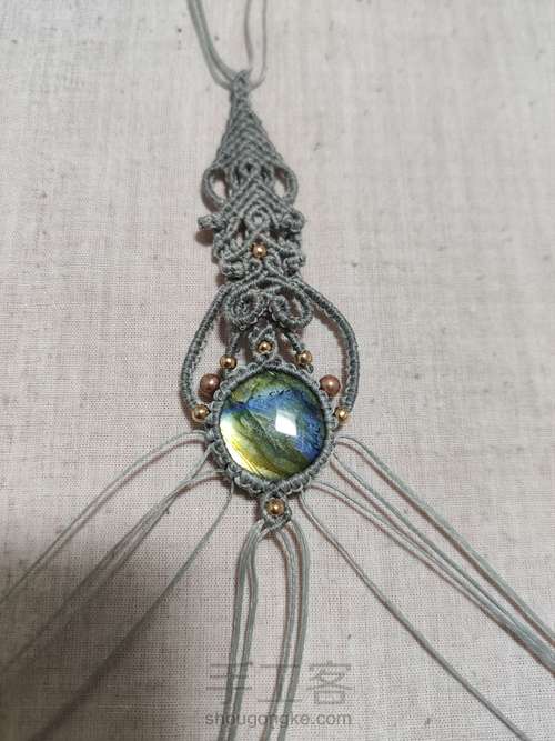 【5 手链】macrame手链 第25步