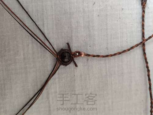 四股辫尾扣 第6步