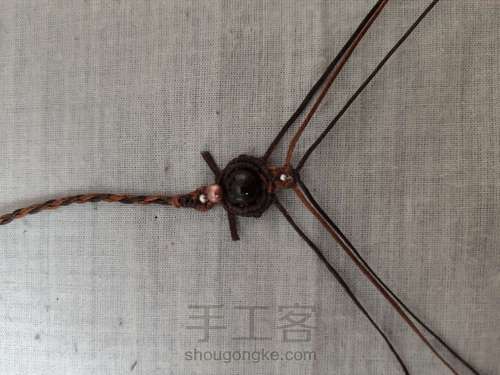 四股辫尾扣 第7步