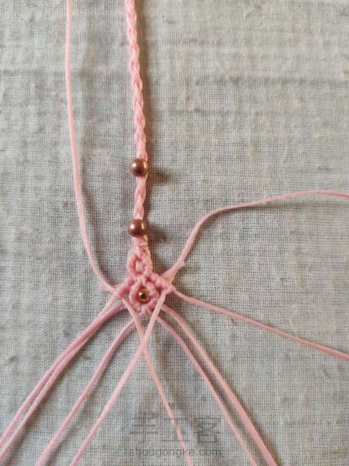 四股辫尾扣 第5步