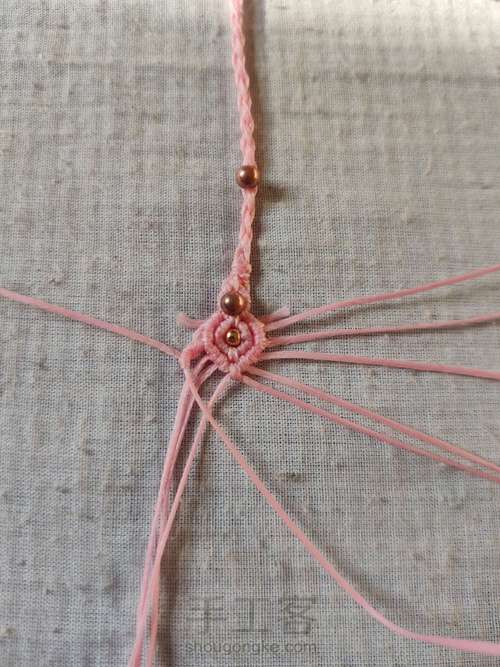 四股辫尾扣 第8步