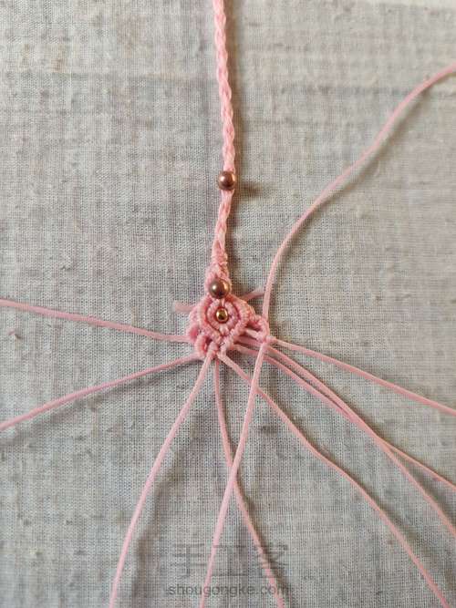 四股辫尾扣 第9步