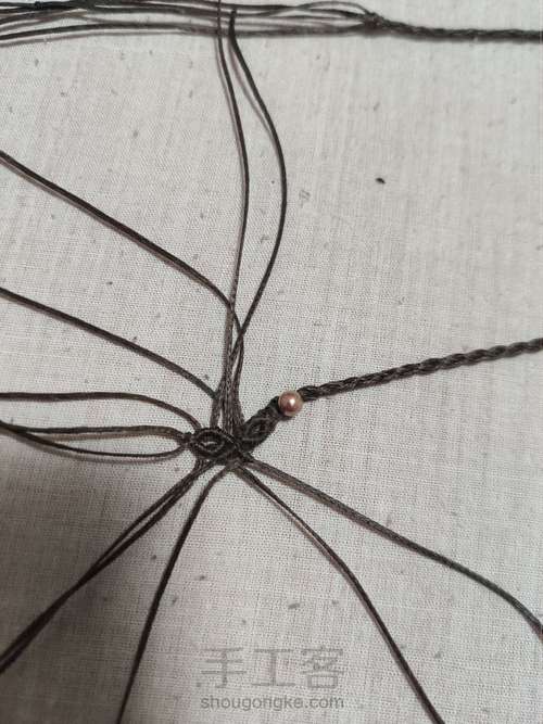 四股辫尾扣 第5步