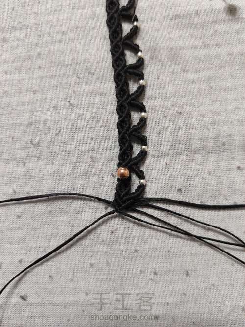 锁骨链： 蕾丝吊坠 第20步