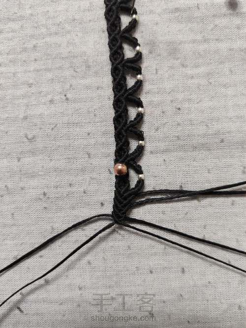 锁骨链： 蕾丝吊坠 第22步