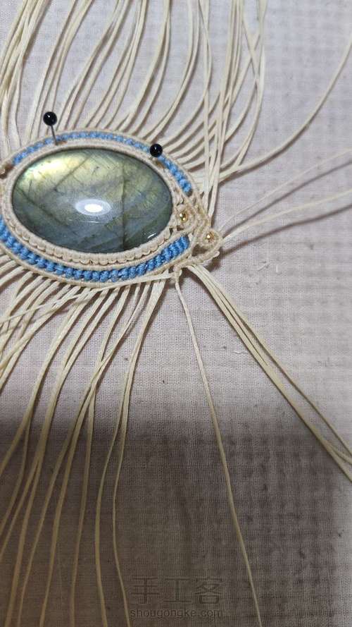 【30 毛衣链】波浪边 第16步