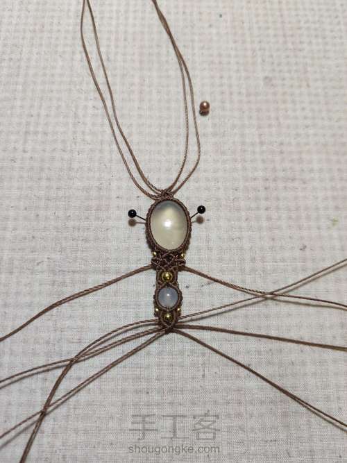 【63 手链】白玛瑙手链 第17步