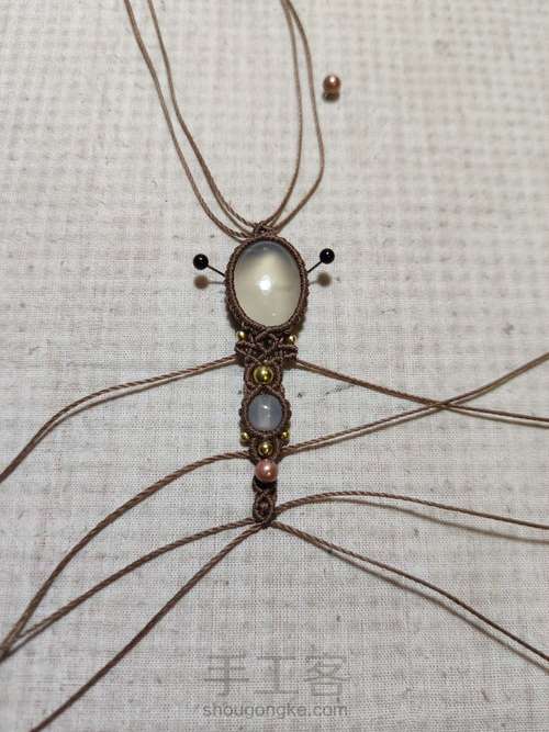 【63 手链】白玛瑙手链 第18步