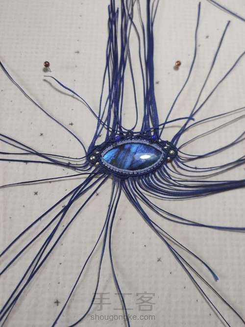 项链：拉长石项链 第12步