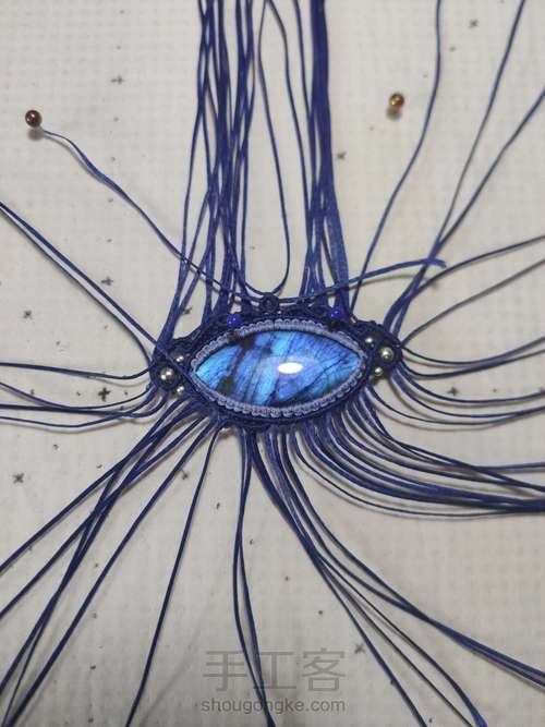 项链：拉长石项链 第13步