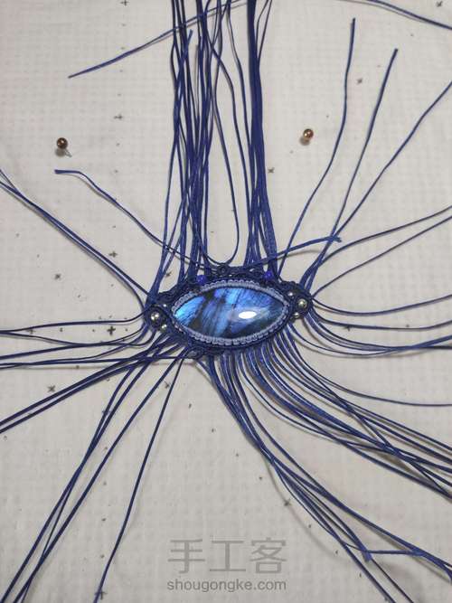 项链：拉长石项链 第14步