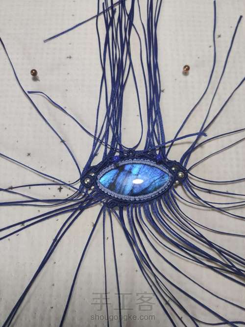 项链：拉长石项链 第15步