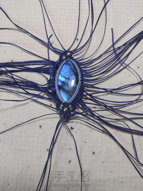 项链：拉长石项链 第24步