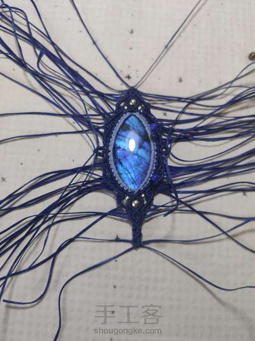 项链：拉长石项链 第26步