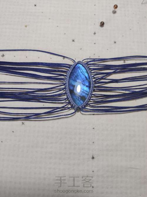 项链：拉长石项链 第3步