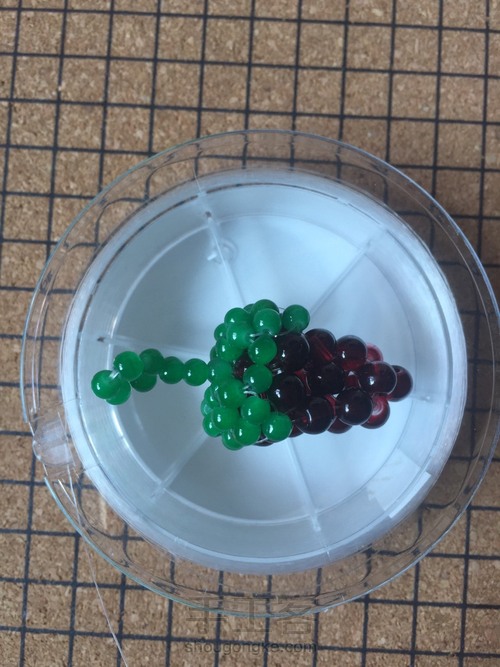 (原创)葡萄叶子串珠教程 第8步