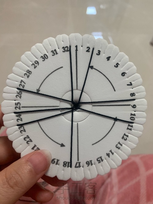 简单盘编鞋带 第7步