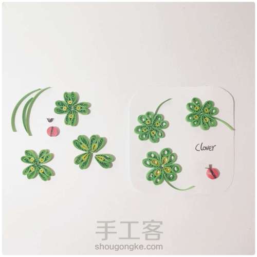 【衍纸🍬教程】🍀 四叶草Clover🔆 第2步