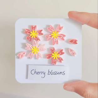 【衍纸🔆教程】樱花🌸Cherry blossoms