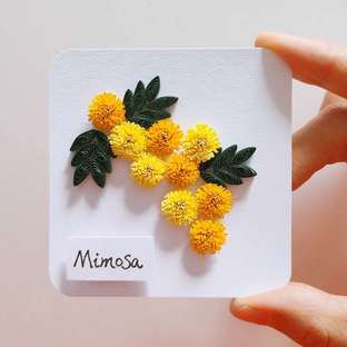 【衍纸🤹教程】含羞草🔸 Mimosa