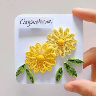 【衍纸🚲教程】菊花🌞Chrysanthemum