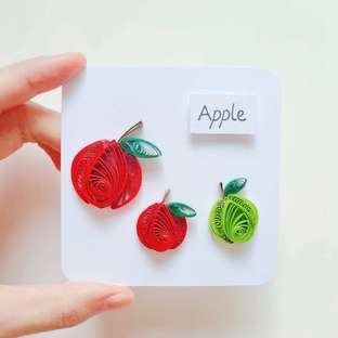 【衍纸🍏教程】苹果🍎Apple
