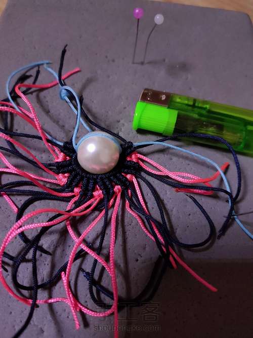 凤冠花嫁刀马旦编绳艺术 第8步