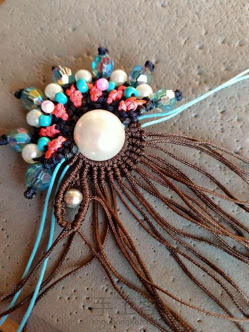 凤冠花嫁刀马旦编绳艺术 第21步