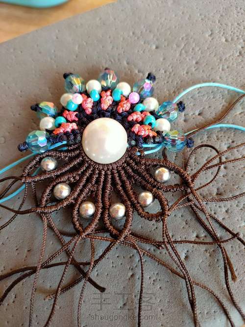 凤冠花嫁刀马旦编绳艺术 第22步