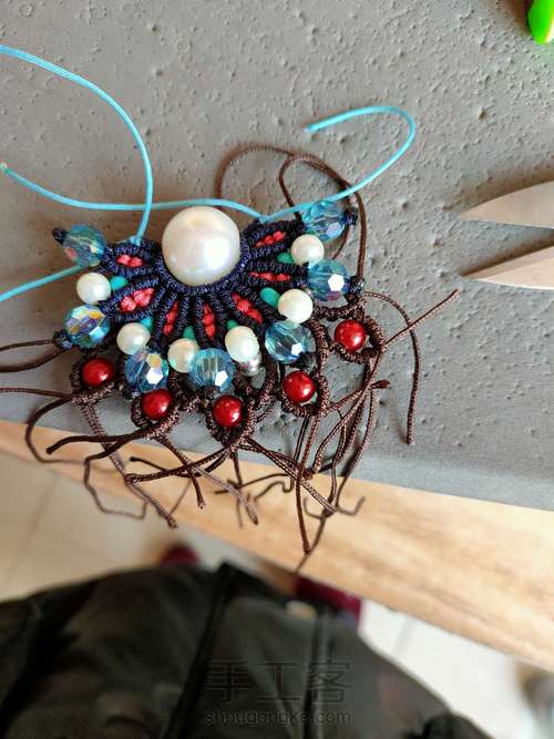 凤冠花嫁刀马旦编绳艺术 第25步