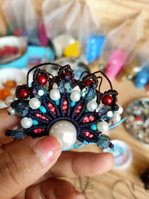 凤冠花嫁刀马旦编绳艺术 第26步