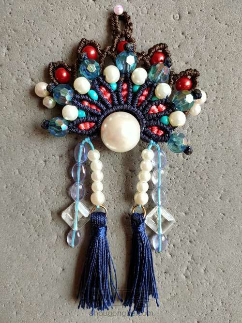 凤冠花嫁刀马旦编绳艺术 第31步