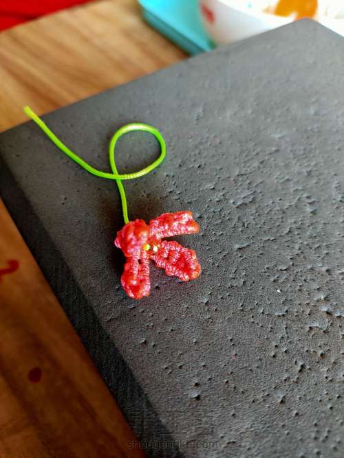 可爱的小花花🌸🌸编绳艺术 第20步